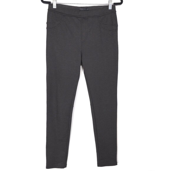 Anthropologie Pants - Anthropologie SANCTUARY Check Slim‎ Ankle Pants Brown Stretch MEDIUM P108T0966A